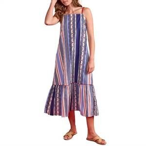 NEW DOUBLE A vera midi dress in liberty stripe